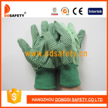 Points de coton en coton sur des gants de sécurité Palm Garden (DCD204)